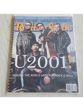 Rolling Stone U2 U2001 January 2001 Issue 860 Smashing Pumpkins Eminem Madonna